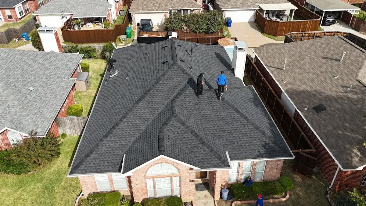 Commercial Roofing work in progress on a Natchez property
